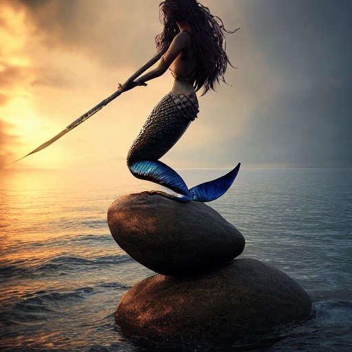 mermaid fishing for hooks to get readers to view her story